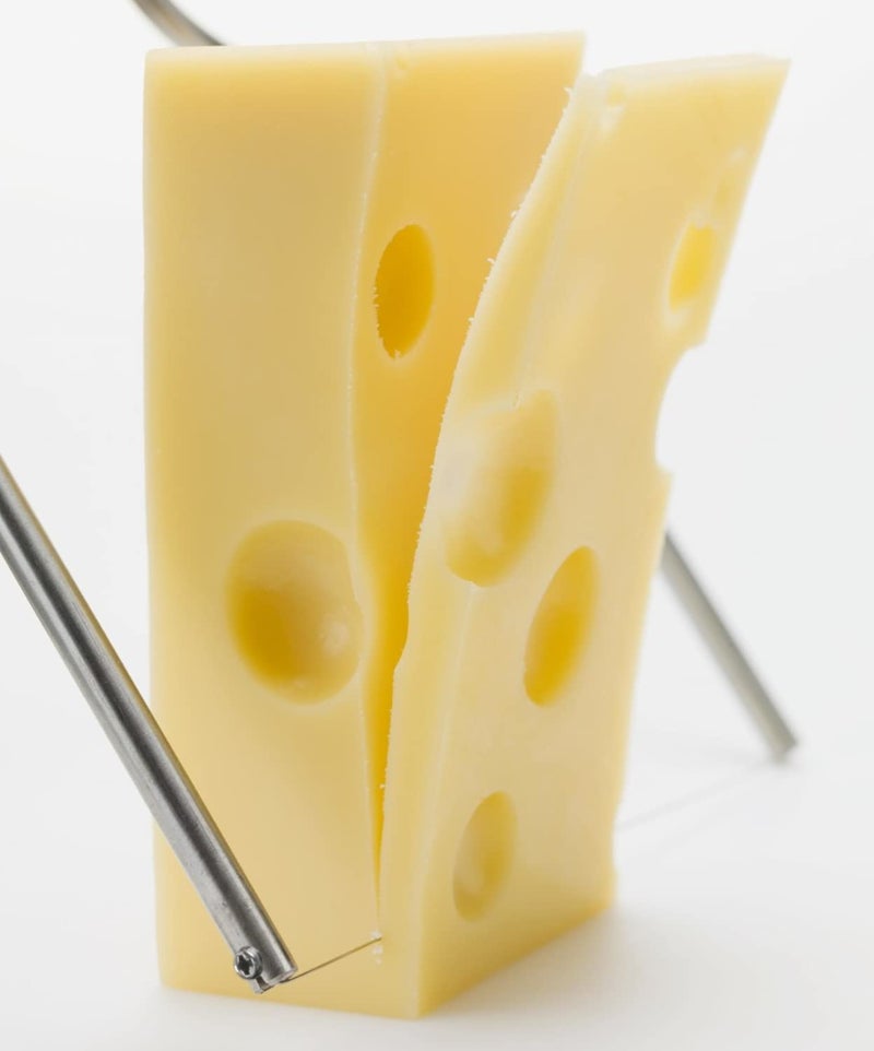 HIFFION Cheese Slicer & Cheese Cutter Stainless Steel Cheese Slicers with Wire | Cheese Slicer for Block Cheese & Butter Slicer 1 Pcs - Image 4