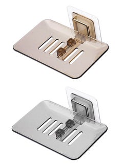 HomarKet 2-Piece Wall Mounted Soap Dish Bathroom Shower Soap Holder Tray  - Image 2