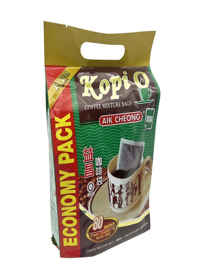 1 Pack Aik Cheong Malaysia Original Instant Dark Roast Black Coffee (Kopi O) (80 sachets x 10g) - Image 2