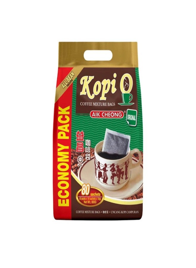 1 Pack Aik Cheong Malaysia Original Instant Dark Roast Black Coffee (Kopi O) (80 sachets x 10g) - Image 5