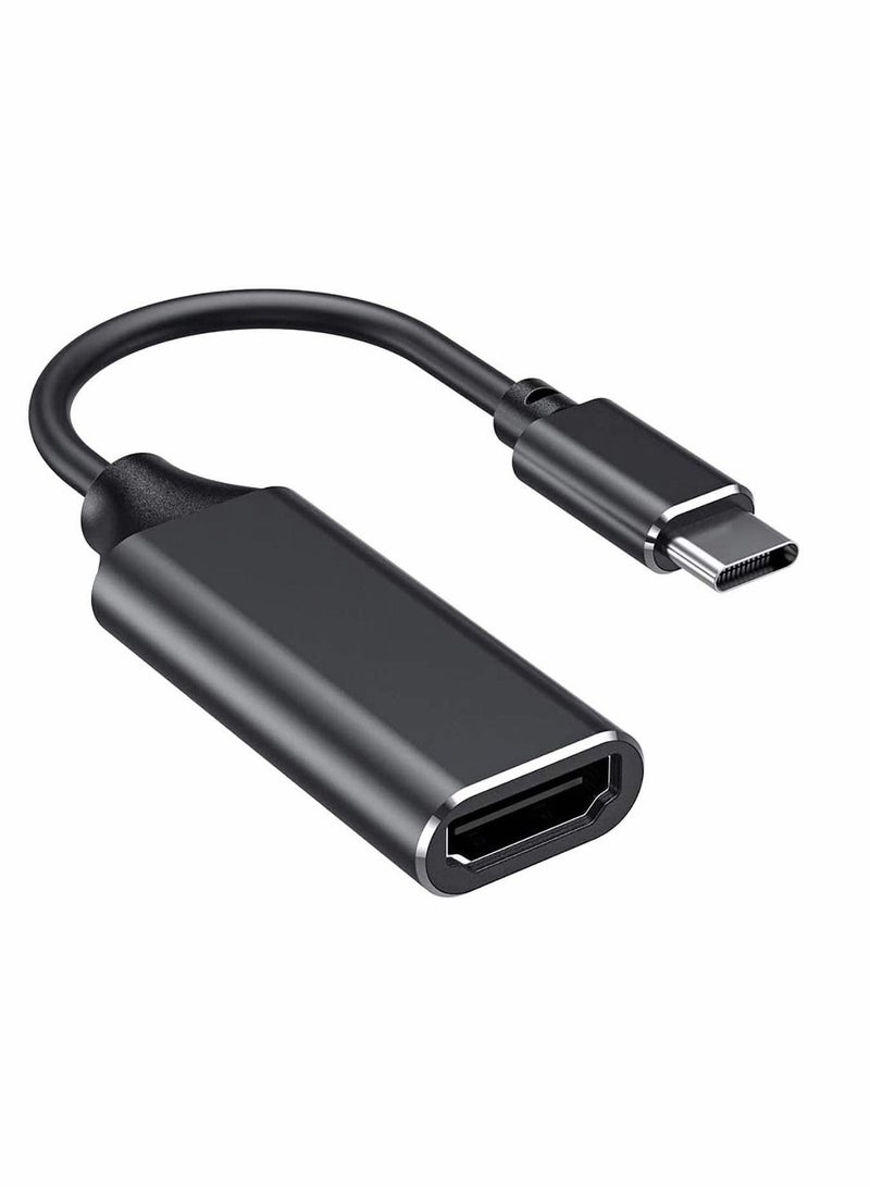 USB C to HDMI Adapter 4K for Mac OS Type-C 【Thunderbolt 3】 Compatible with MacBook Pro 2019/2018/2017 Air Galaxy Dell XPS Pixelbook Microsoft and More (1 Pack) - Image 1
