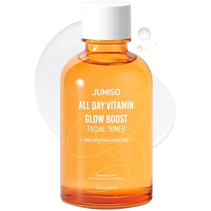 JUMISO All Day Vitamin Glow Boost Facial Toner, Vitamin Daily Toner, Vitamin B,C Toner, Skin Brightening Hydrating, Glowing Toner, Naturally Radiant&Plump Skin, EO&Fragrance Free, 125ml 4.22 FL.OZ - Image 1
