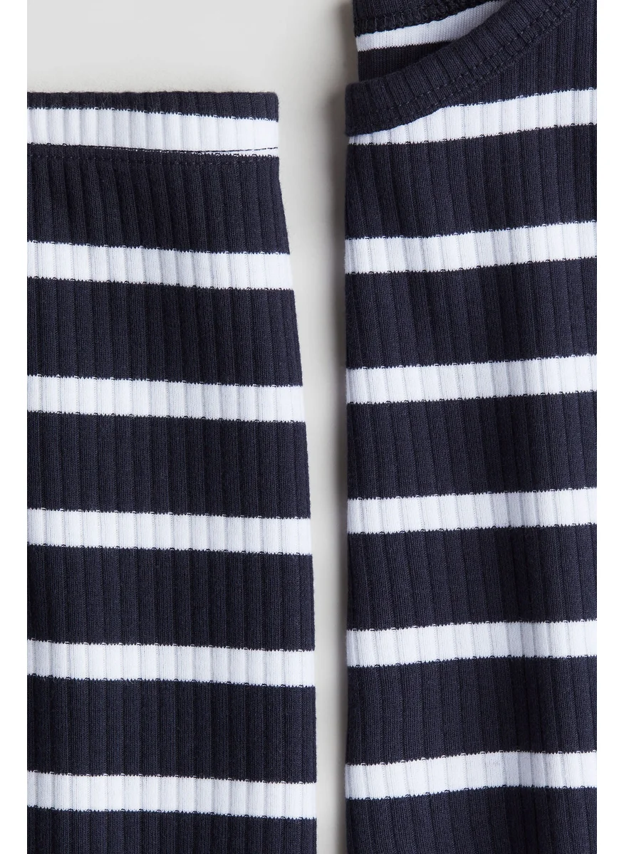 H&M 2-Piece Ribbed Cotton Set