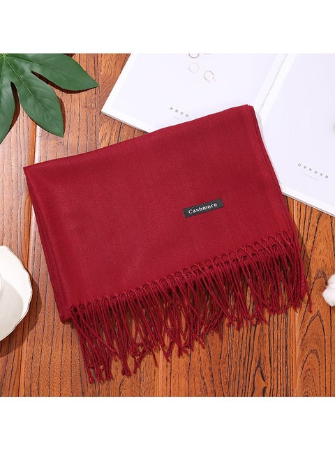 Attack On Titan Mikasa Ackerman Wine Red Scarf