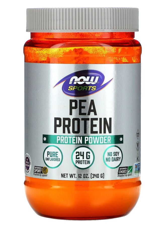 now Sports Pea Protein Pure Unflavored 12 oz (340 g)