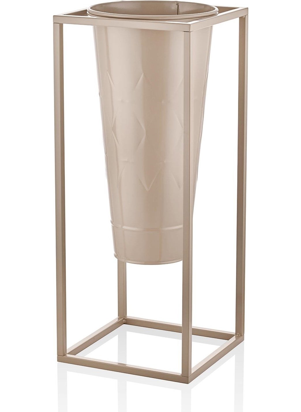 THE MIA Prism Vase & Flower Pot Caramel 70X30X30 cm  - Image 1