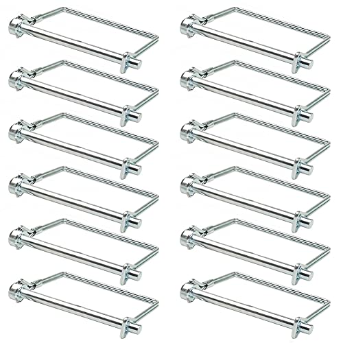 Comonc 15 PCS 1/4*4-1/2 Inch Trailer Hitch Pin Shaft Locking Pin Safety Coupler Pin 1/4 Hitch pin Wire Lock Pin 1/4" x 4-1/2" for PTO,Farm,Lawn,Hitches,and Garden - Image 1