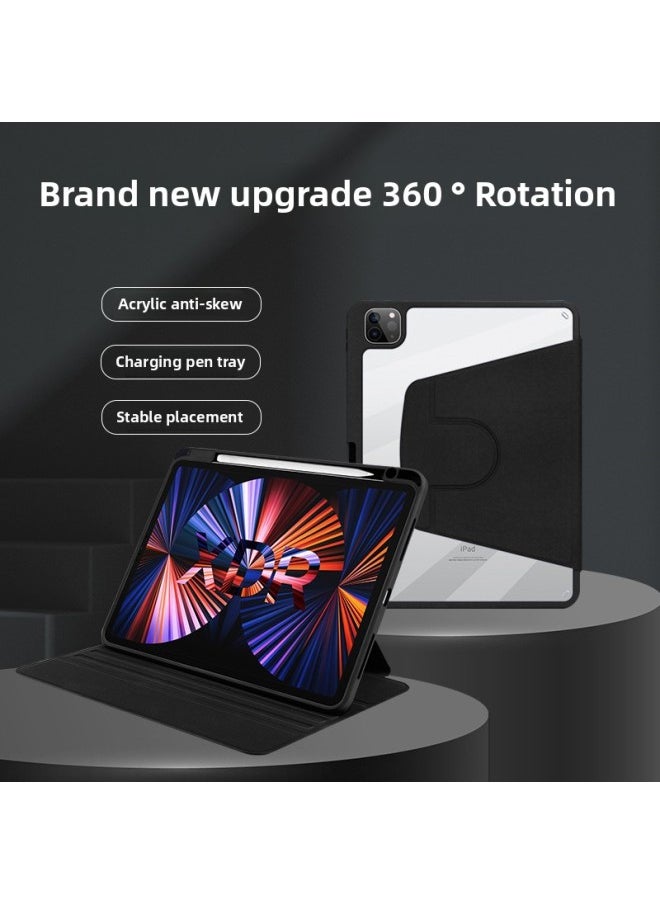 Generic - For 2022iPad 360 Rotating Pro Anti-bending 10.2 Protective Shell Air4 With Pen Slot 10.5 All-inclusive-Color:Glacier Blue-Applicable Model:2022 IPad10 Generation - Image 1