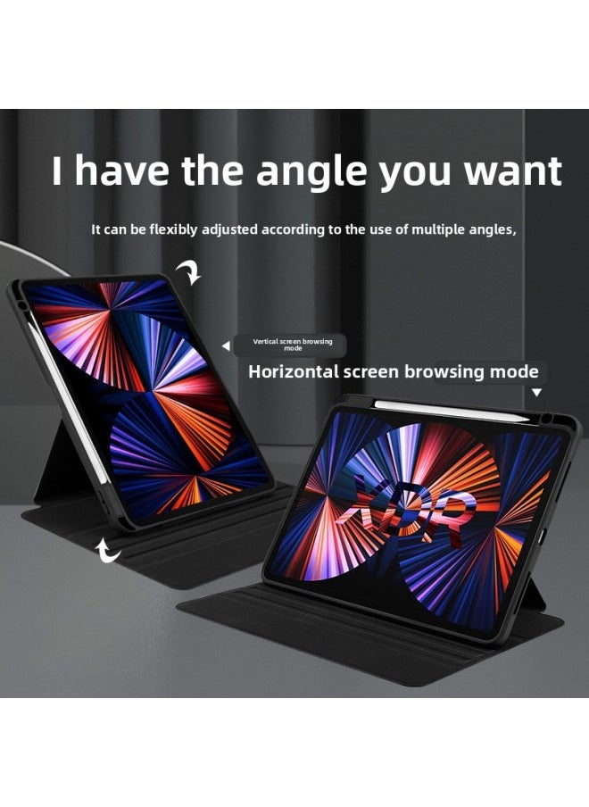 Generic - For 2022iPad 360 Rotating Pro Anti-bending 10.2 Protective Shell Air4 With Pen Slot 10.5 All-inclusive-Color:Glacier Blue-Applicable Model:2022 IPad10 Generation - Image 1