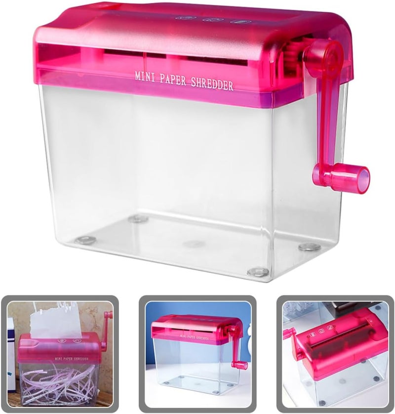KICHOUSE Manual Paper Shredder for Office and Home Small Handheld Desktop Shredder for A4 Paper and Cards Household Office Supply - Image 4