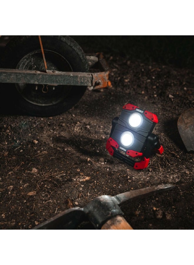 NEBO Sturdy Plastic Sleek Design Omni 2K Rechargeable Worklight Black and Red 12.7 x 5 x 16.5 cm 3999929 - Image 2