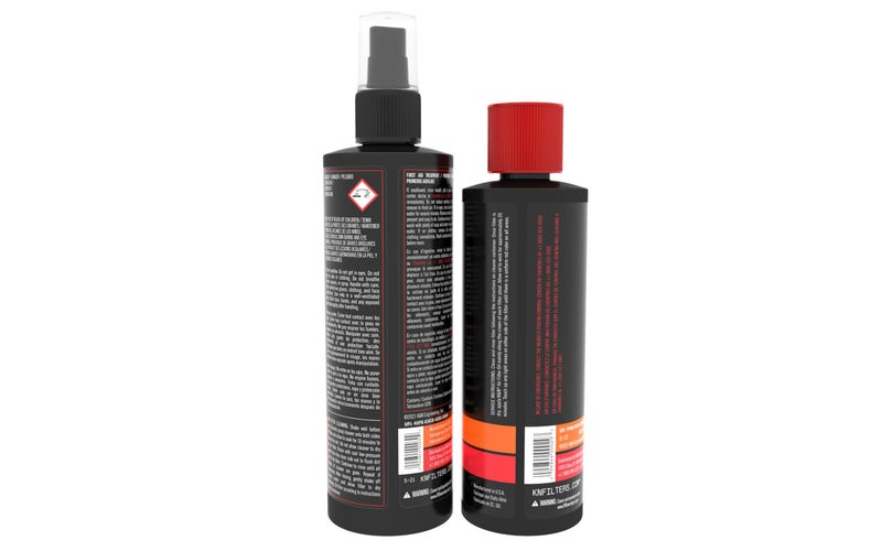 K+N K&N Air Filter Cleaning Kit: Squeeze Bottle Filter Cleaner and Red Oil Kit; Restores Engine Air Filter Performance; Service Kit-99-5050 - Image 2