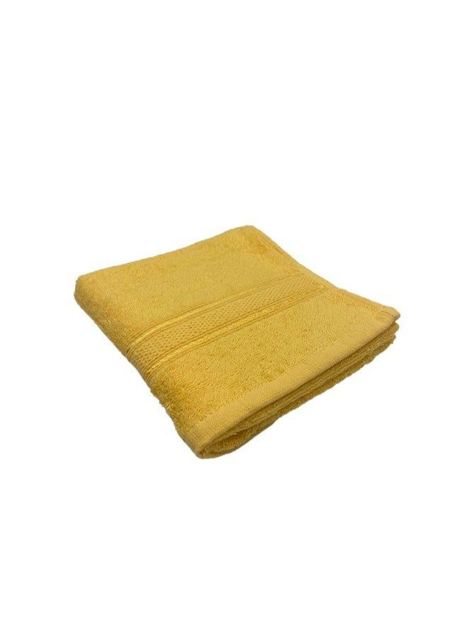 BYFT Daffodil (Yellow) Premium Kids Towel (60x110 Cm-Set of 1) 100% Cotton, Highly Absorbent and Quick dry, Hotel and Spa Quality Bath linen with Stripe Diamond Dobby-500 Gsm - Image 3