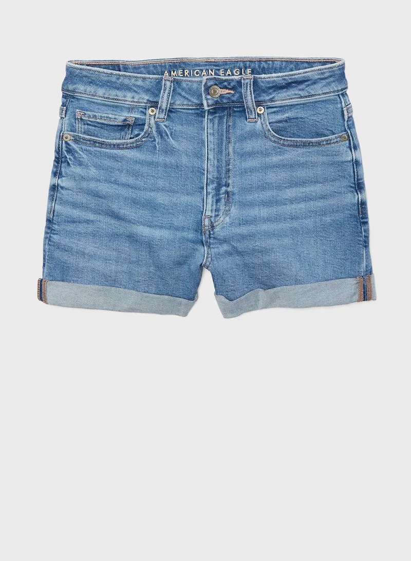 امريكان ايجل Pocket Detail Denim Shorts