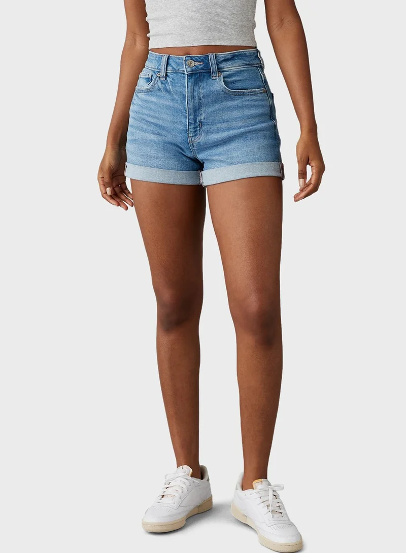 امريكان ايجل Pocket Detail Denim Shorts