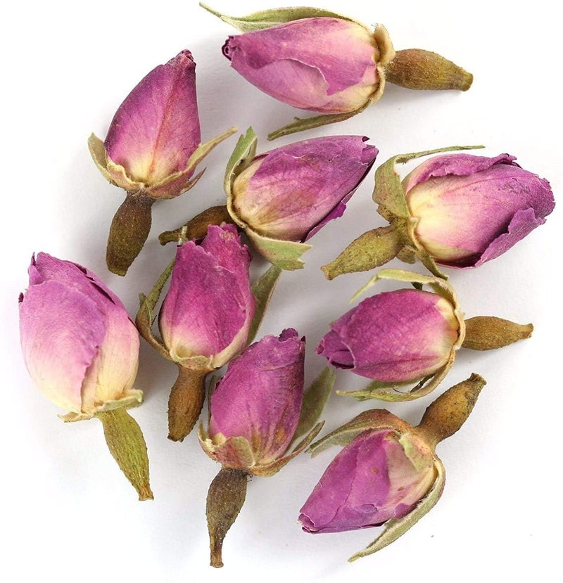 TooGet Fragrant Natural Pink Rose Buds Rose Petals Organic Dried Rosa Damascena Wholesale, Culinary Food Grade - 4 OZ - Image 2