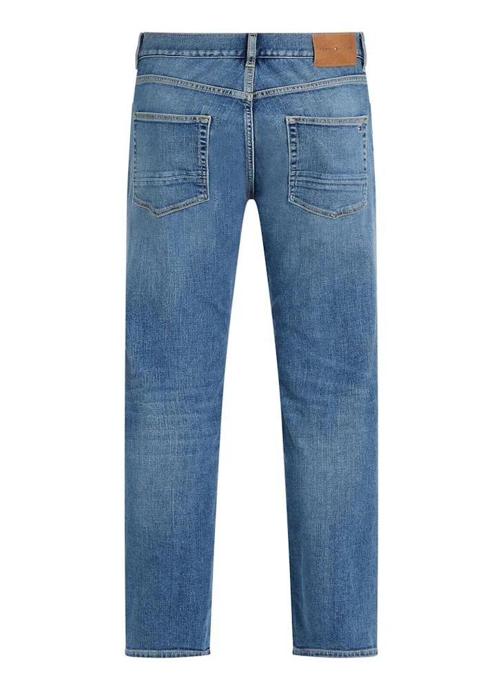 TOMMY HILFIGER Straight Fit Mid Wash Jeans
