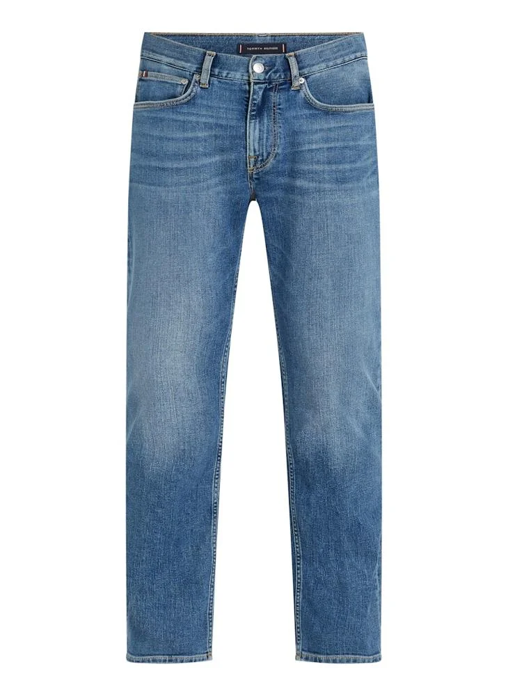 TOMMY HILFIGER Straight Fit Mid Wash Jeans