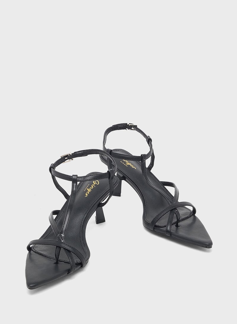 Ginger High Heel Sandal With Pointed Toe - Image 4