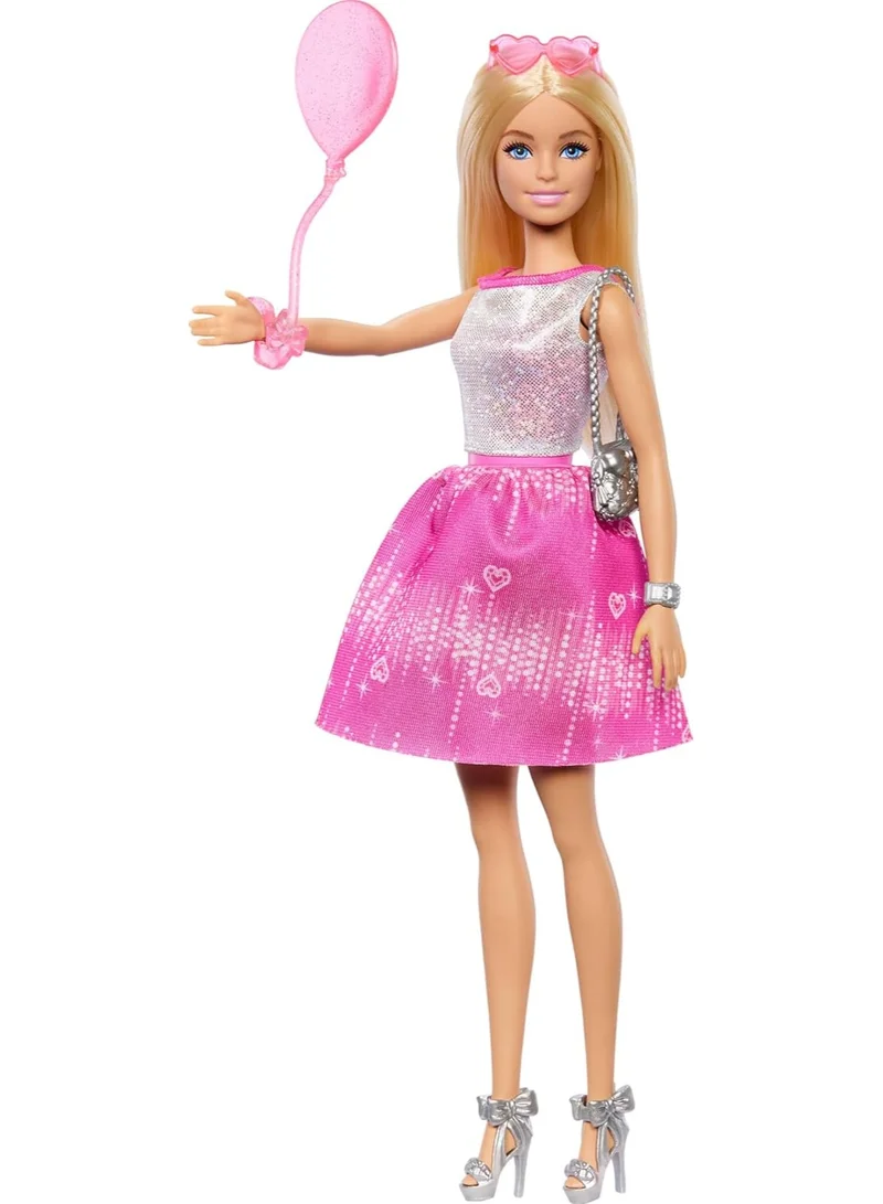 Barbie Doll Holiday Advent Calendar with 24 Clothing and Accessory Surprises Including Jacket, Skirt, Shoes, Purses, and a Pet Puppy, Blonde Doll