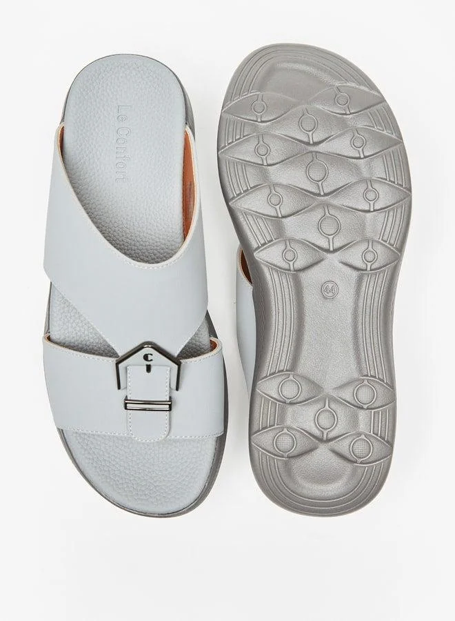 لو كونفورت صنادل رجالي سادة سهلة الارتداء