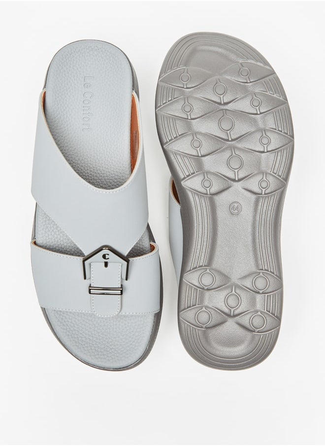 Le Confort Men Solid Slip-On Sandals  - Image 5