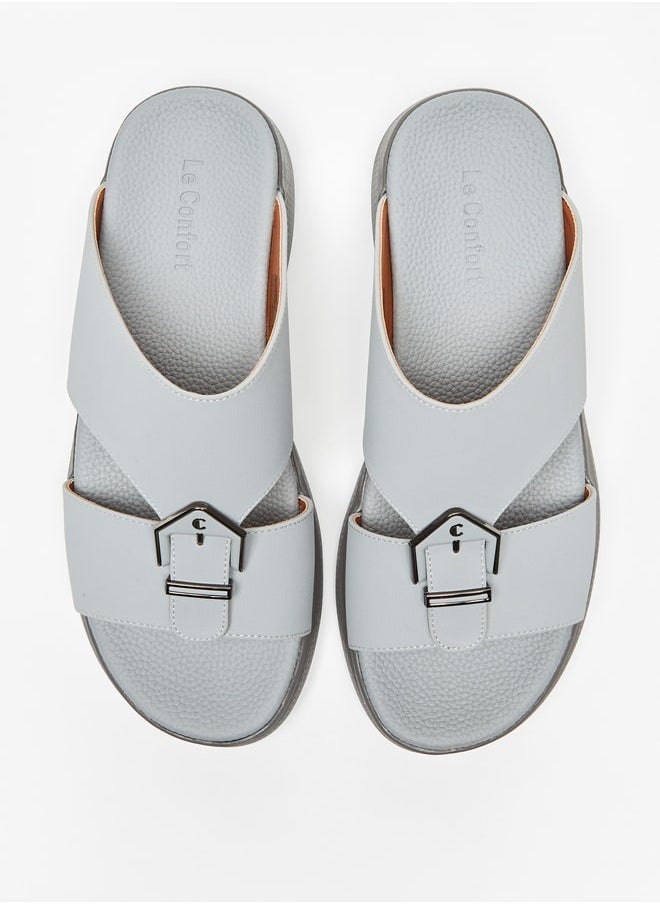 Le Confort Men Solid Slip-On Sandals  - Image 2