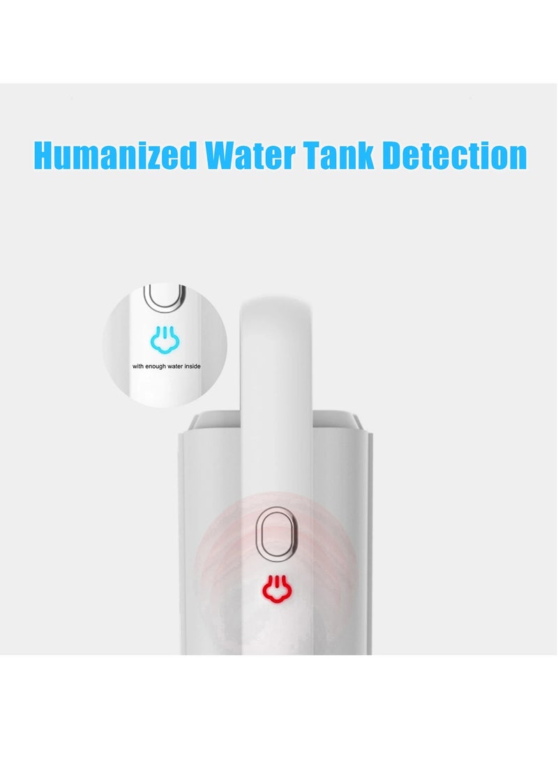 Multifunction Handheld Steamer Cleaner, Steam Mop, Suit for Different Floor, for Living Room/Kitchen, 1400W, 370ml, CG1934 White