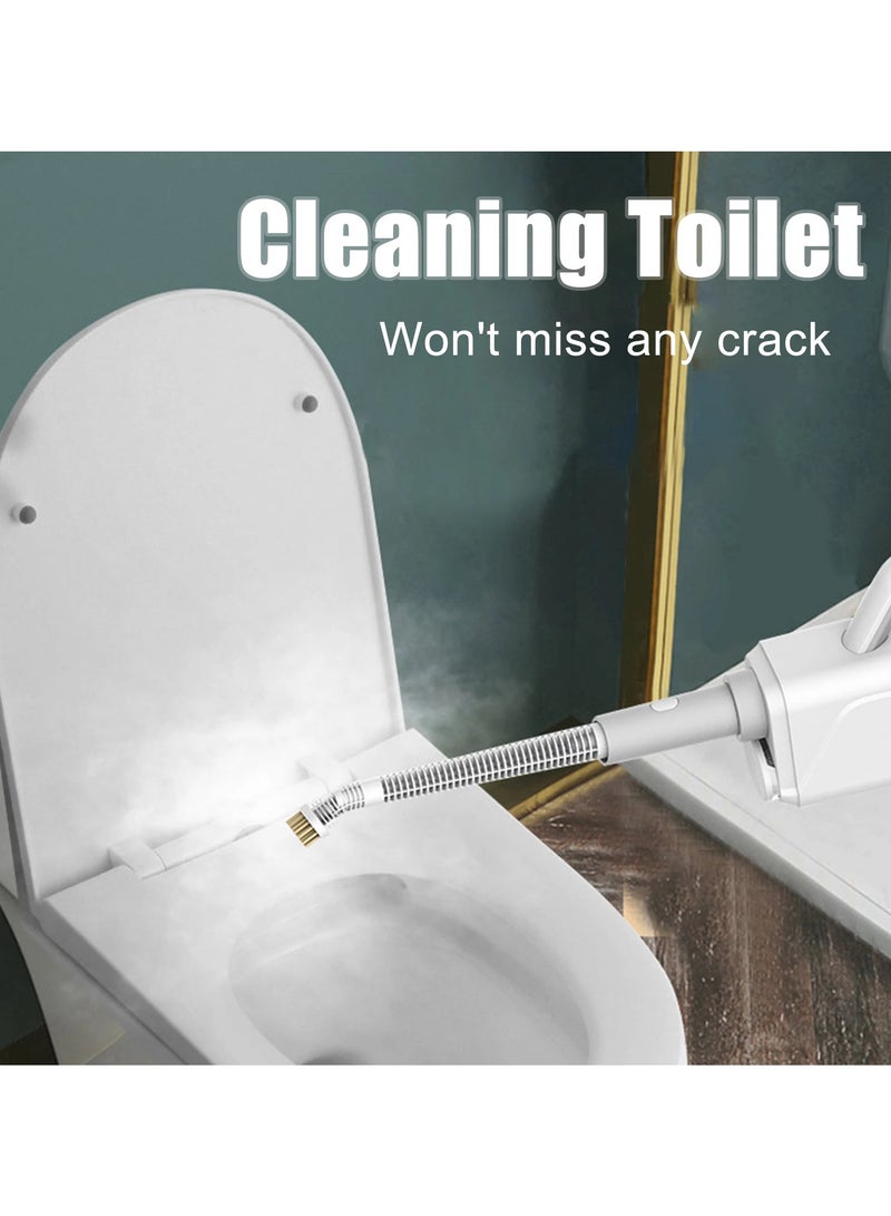 Multifunction Handheld Steamer Cleaner, Steam Mop, Suit for Different Floor, for Living Room/Kitchen, 1400W, 370ml, CG1934 White