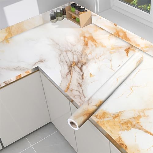 Jig-Tik 60cm x 200cm Kitchen Wallpaper | Oil-Proof & Waterproof Self-Adhesive Wall Sticker | Heat-Resistant Aluminium Backsplash Roll | Anti-Mold Kitchen Wall Covering (Pack of 1) - Image 1