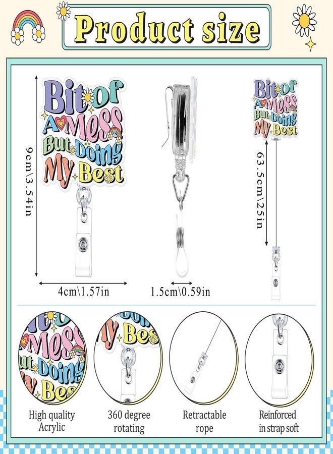 Henoyso 60 Pcs Nurse Badge Reel Nursing Keychain Retractable Badge Holders Brain Heart ID Reel Doctor Nurse Gift Bulk Emergency Nurses Week Gifts Nursing Appreciation Gift(Funny) - Image 2
