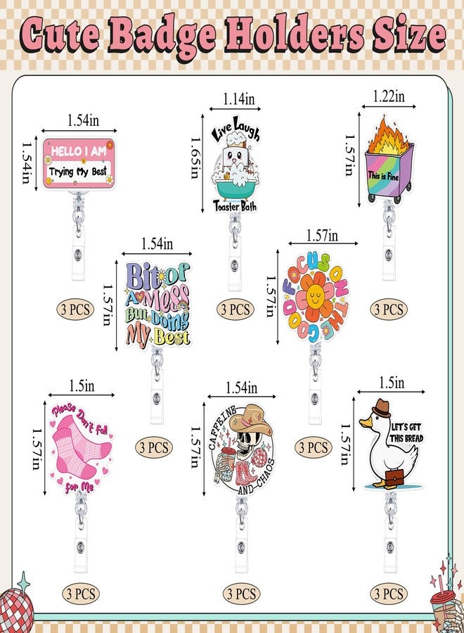 Henoyso 60 Pcs Nurse Badge Reel Nursing Keychain Retractable Badge Holders Brain Heart ID Reel Doctor Nurse Gift Bulk Emergency Nurses Week Gifts Nursing Appreciation Gift(Funny) - Image 3