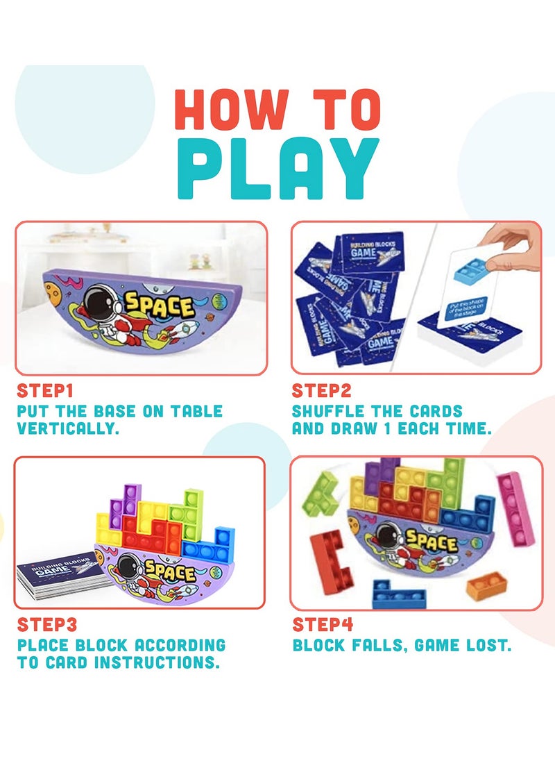 MEBEGIN - 27PCS Soft Building Block Set, Silicone Jigsaw Building Blocks Puzzle Game with Cards, Fun Sensory Toy, Educational Learning Puzzle and Intelligence Toys for Anxiety and Stress Relief, Ideal Gift for Kids Aged 3+ - Image 1