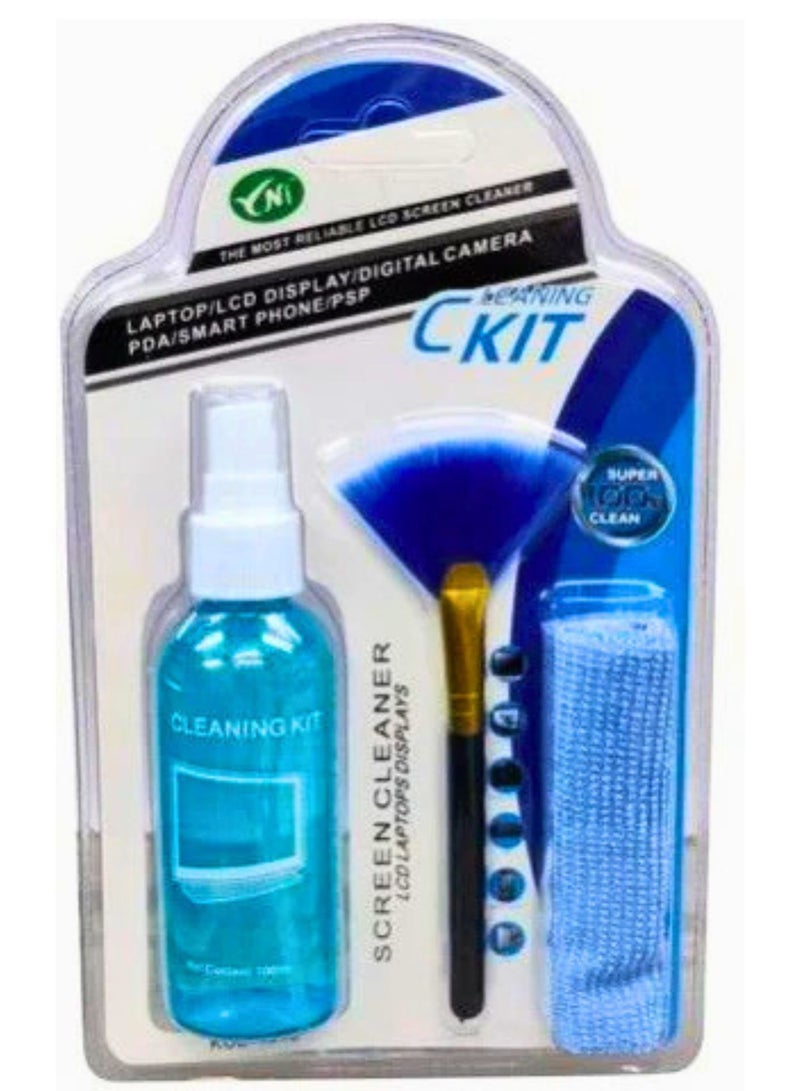 3 in 1 Gel Screen Cleaning Kit for LCD Laptop Displays Mobile and PSP 100ml - Image 1