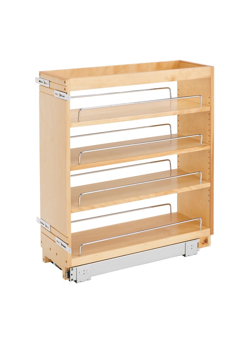 Rev-A-Shelf RevAShelf 8 Pullout Kitchen Cabinet Storage Organizer Slide Out Pantry Spice Rack with Adjustable Shelves for 85 W Cabinet Opening 448BC8C 