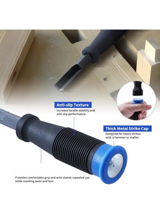 Generic - Corner Chisel, Square Mortise Chisel, 90°precision cut, Hinge Recess Corner Wood Chisel Squaring Tool for Cutting Square Mortise, Door Installation, Wood Carving, Framing - Image 1