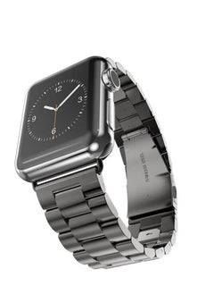 TWEGGON Apple Watch Stainless Steel Band, Replacement Strap for Apple Watch Compatible with All Series Any of these Sizes 46mm/45mm/44mm/49mm Black  - Image 3
