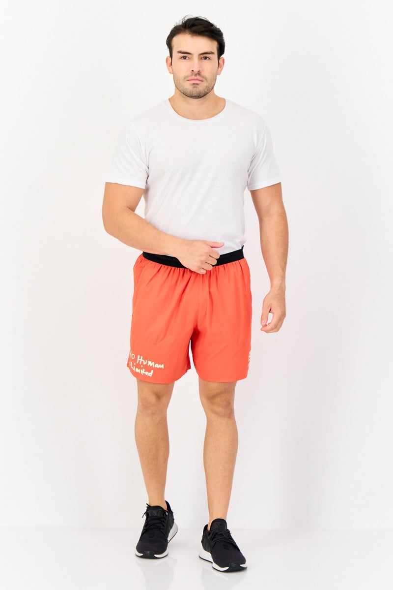 Nike Men Sportswear Fit Training Shorts, Orange - Image 4