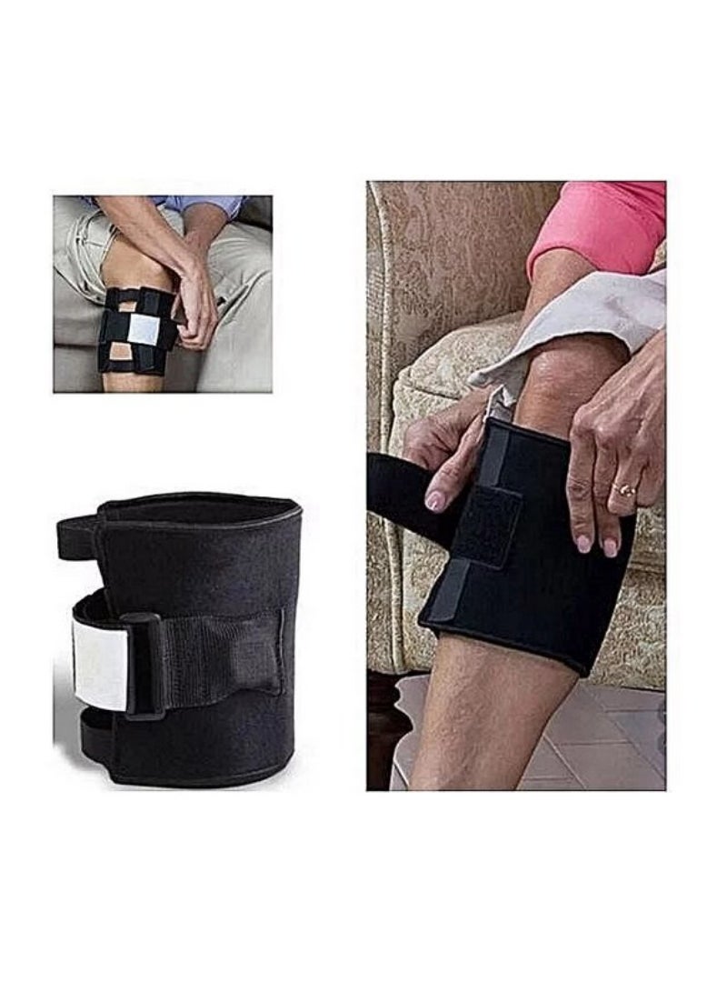 Beactive وسادات دعم الركبة سوداء - Image 2