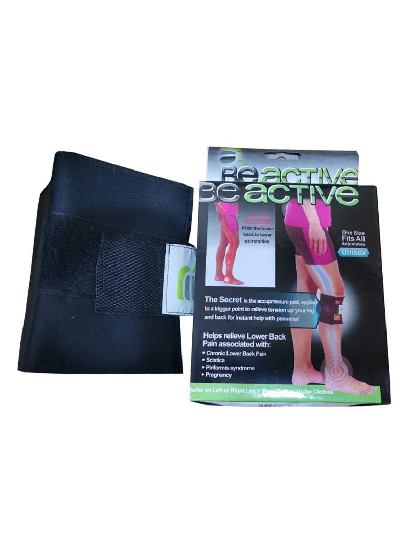 Beactive وسادات دعم الركبة سوداء - Image 4
