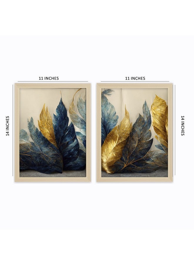 Gamya Wall Decor Paintings For Living Room, Bedroom, Framed Paintings For Wall Decoration Set of 2 (11x14 Inches) - Image 2