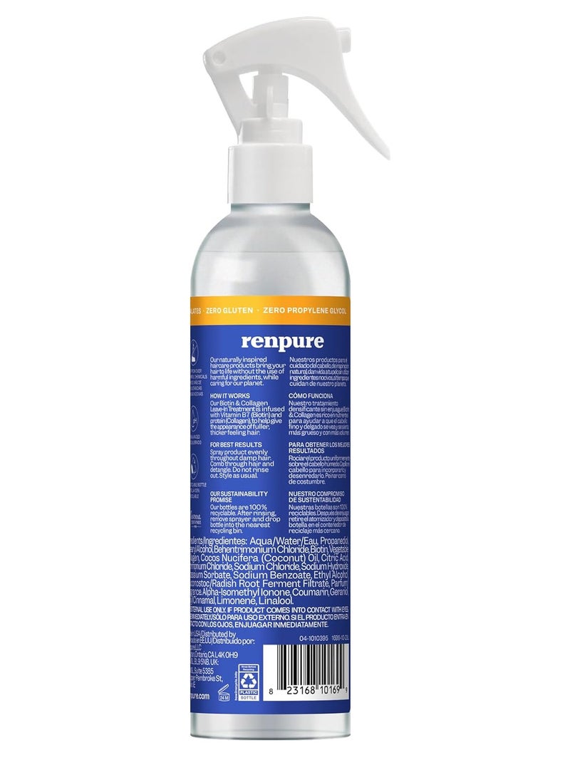 Renpure Biotin & Collagen Leave-In Hair Treatment 8 Fl Oz - Image 2