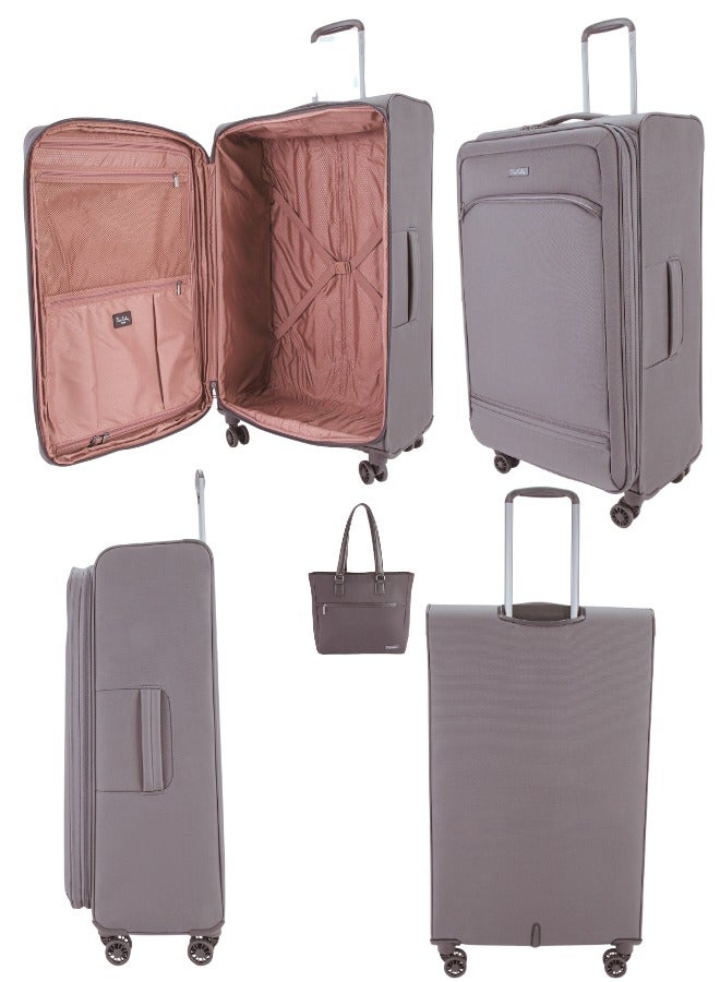 pierre cardin Luggage Set of 5 Ultra Light Weight 4 Wheels TSA Approved  - Image 4
