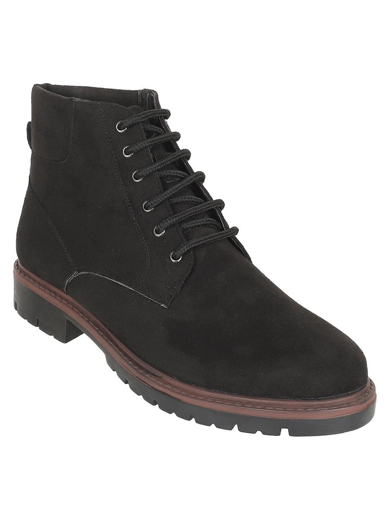 Carlton London Men's Lace-Up Boots Colour-BLACK, Size-UK 10 - Image 2
