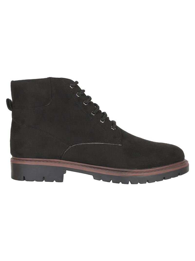 Carlton London Men's Lace-Up Boots Colour-BLACK, Size-UK 10 - Image 5