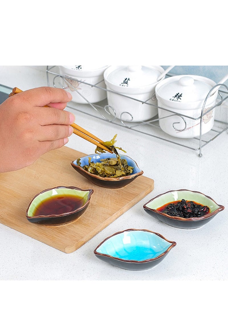 6 Pcs Ceramic Dipping Sauce Bowls, Dipping Sauce Dishes, Soy Sauce Dish, Side Dish Bowls, Small Dip Bowl for Condiments, Appetizer, Dessert, BBQ, Sushi - Image 3