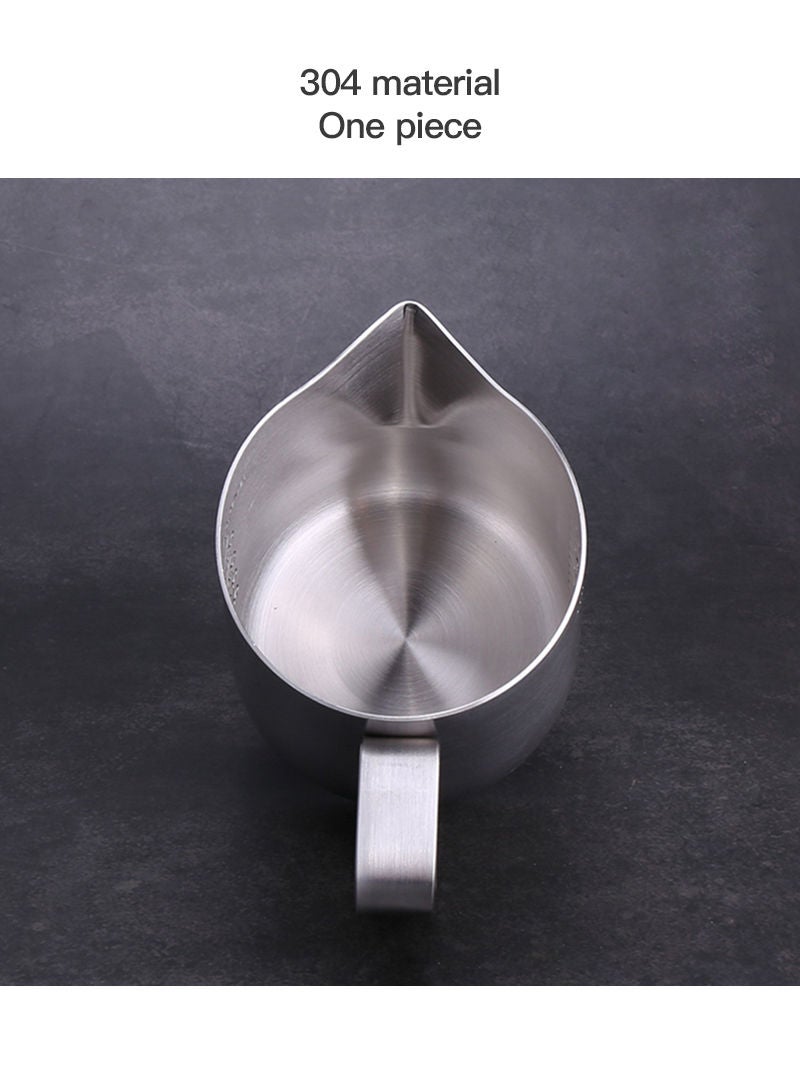 Sharpdo Stainless Steel Household Coffee Pull Flower Cup With Scale Beak Cup 350ml - Image 3