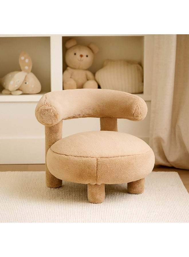 DANUBE HOME كرسي الأطفال تيني توتس - مقعد مبطن ناعم وقوي للأطفال الصغار، مثالي لغرفة النوم أو غرفة اللعب أو ركن الدراسة - بيج فاتح - Image 1