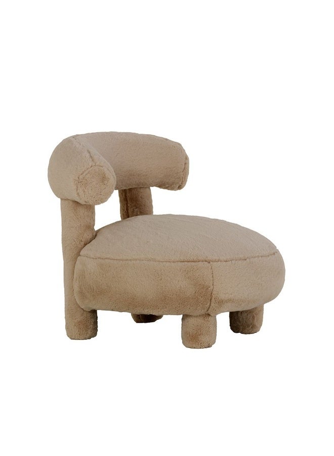 DANUBE HOME كرسي الأطفال تيني توتس - مقعد مبطن ناعم وقوي للأطفال الصغار، مثالي لغرفة النوم أو غرفة اللعب أو ركن الدراسة - بيج فاتح - Image 4