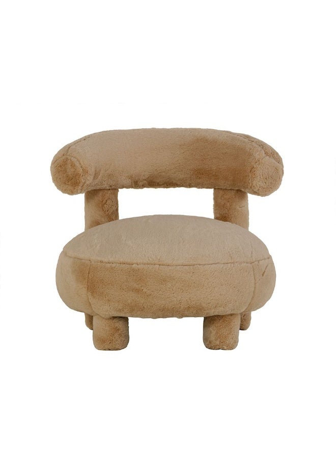 DANUBE HOME كرسي الأطفال تيني توتس - مقعد مبطن ناعم وقوي للأطفال الصغار، مثالي لغرفة النوم أو غرفة اللعب أو ركن الدراسة - بيج فاتح - Image 2